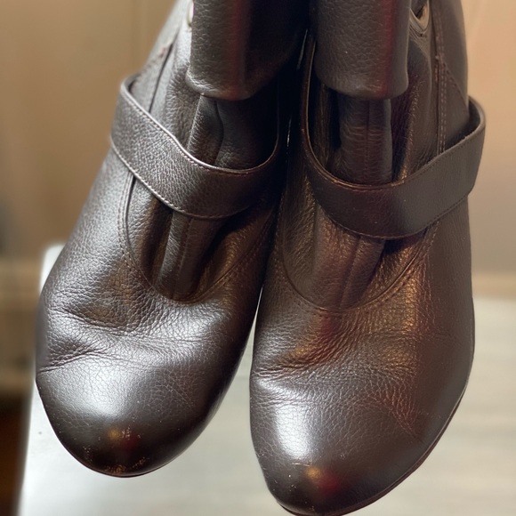 Report brown leather ankle boots - Picture 3 of 8